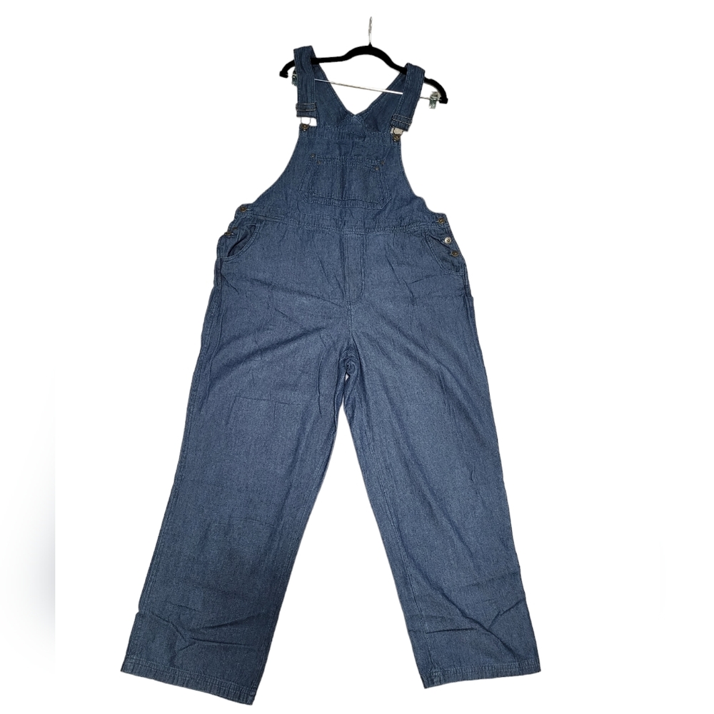 Mainstreet Blues Women's Overall Blue Jean's 100%Cotton Size 16W.